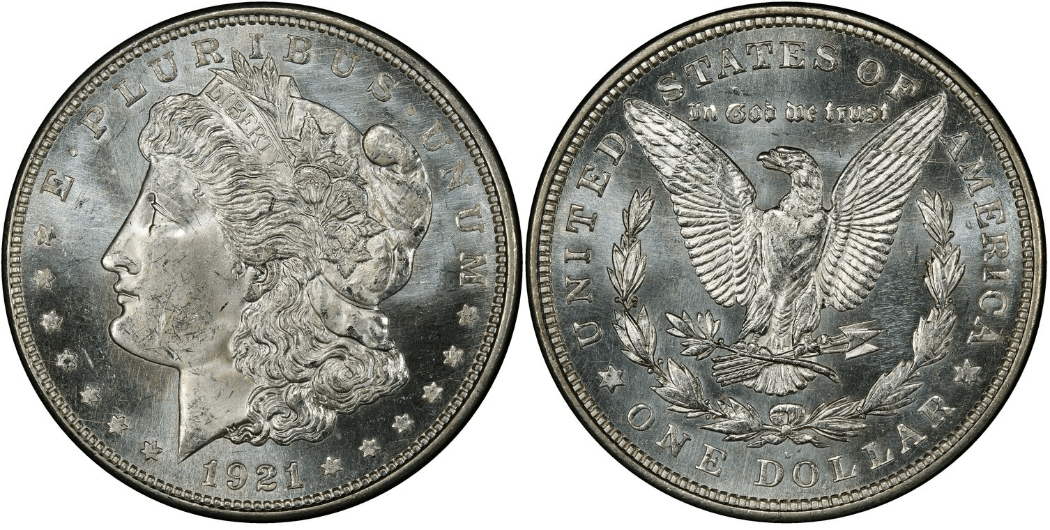 1921-D Morgan Silver Dollar Prooflike