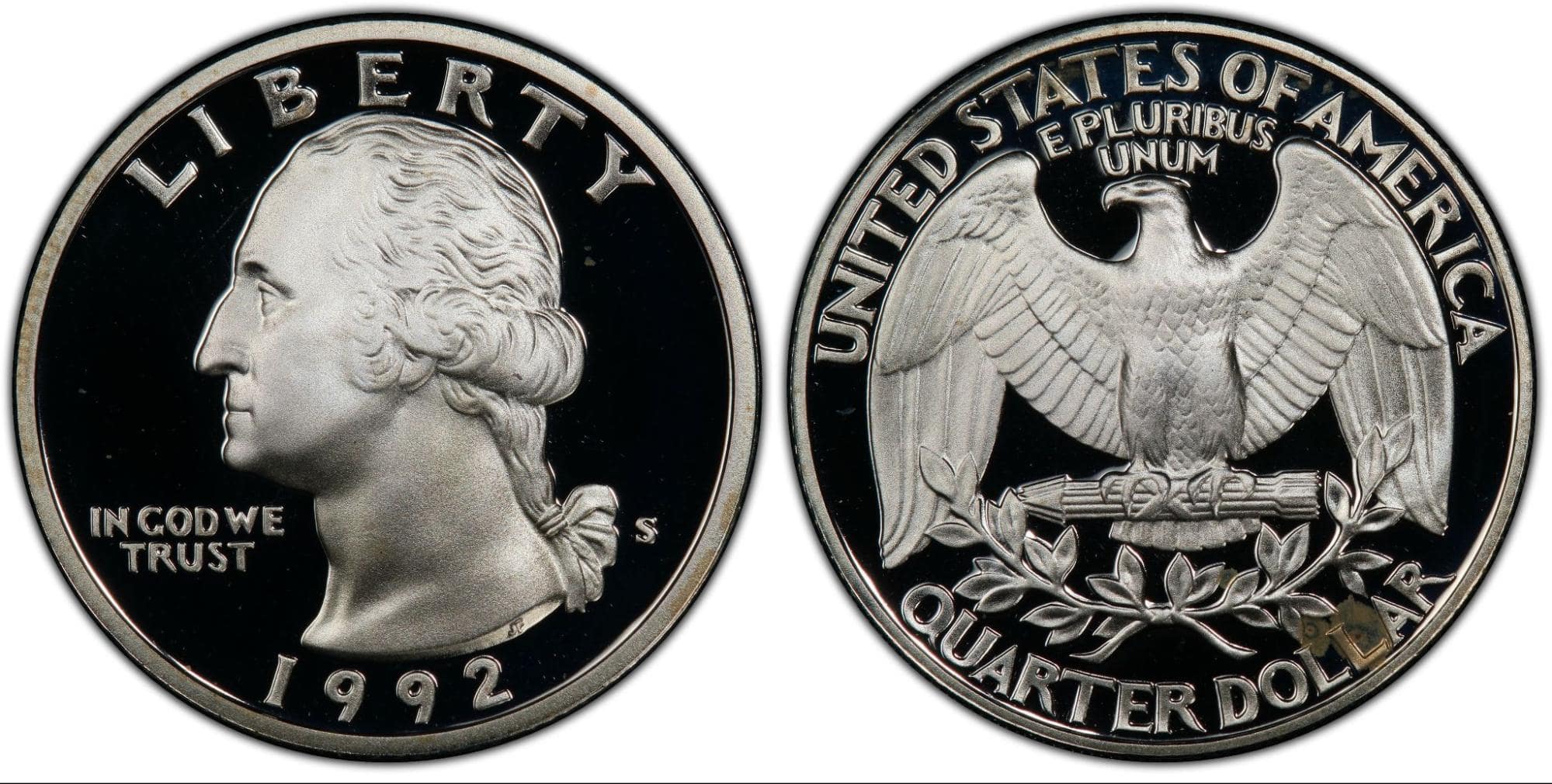 1992-S Proof Washington Silver Quarter