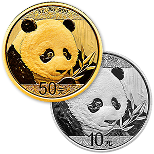 2018 Gold & Silver Panda Coins-image