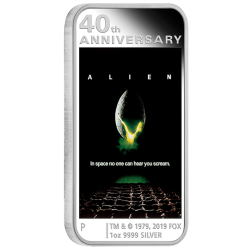 2019 1 oz Alien Poster Silver Coin - 40th Anniversary