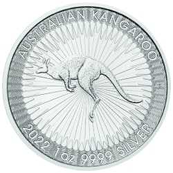 2022 1 oz Australian Silver Kangaroo Coin BU