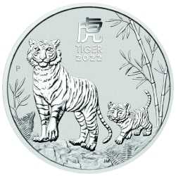 2022 2 oz Year of the Tiger Silver Coin | Perth Mint Lunar Series III