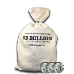 $100 Face Bag - 90% US Silver Kennedy Half Dollars