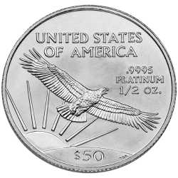 1/2 oz Platinum American Eagle Coin - Dates Our Choice