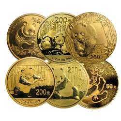 1/2 oz Chinese Gold Panda Coins - Random Dates