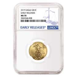 2019 1/4 oz NGC MS-70 Early Releases Gold American Eagle