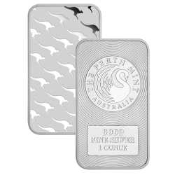 1 oz Perth Mint Kangaroo Silver Bar