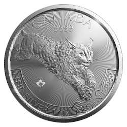 2017 1 oz Silver Lynx Coin - RCM Predator Series Second Release