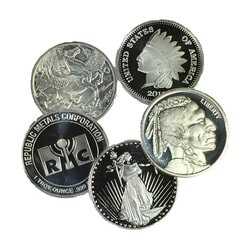 1 oz Silver Rounds - Design Our Choice