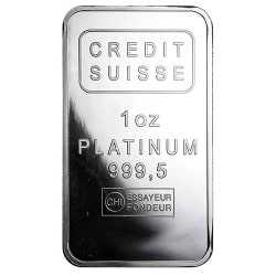 1 oz Credit Suisse Platinum Bar | Lowest Price Online
