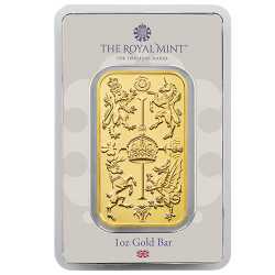 1 oz Royal Mint Gold Celebration Bar