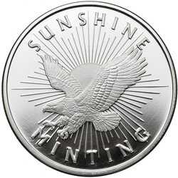 1 oz Sunshine Mint Silver Eagle Round