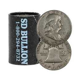 $10 Face - 90% US Silver Franklin Half Dollars