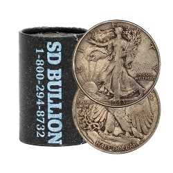 90% US Mint Walking Liberty Silver Half Dollars ($10 Face Value)