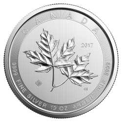 2017 10 oz Canadian Silver Magnificent Maple Leaves Coin BU