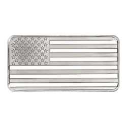 10 oz SilverTowne United States Flag Silver Bar