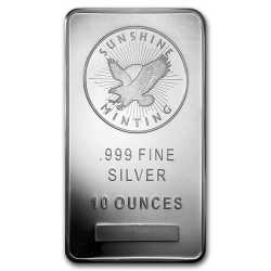 10 oz Sunshine Mint Silver Bar