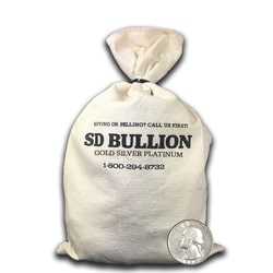 $100 Face Bag - 90% US Silver Quarters (Random Design)