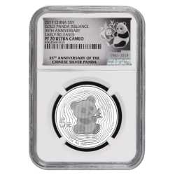 2017 NGC PF-70 35th Anniversary Chinese Silver Panda Proof 15 Gram