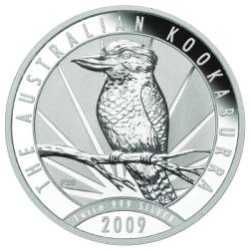 2009 1 Kilo Australian Kookaburra Silver Coin