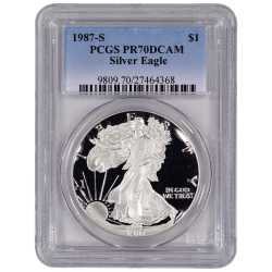 1987-S PCGS PR-70 American Silver Eagle Proof Coin