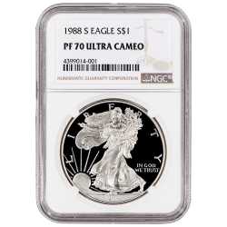 1988-S NGC PF-70 Proof American Silver Eagle Coin