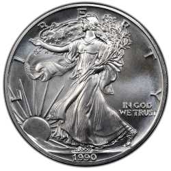 1990 American Silver Eagle Coin