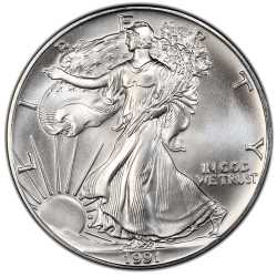 1991 American Silver Eagle Coin