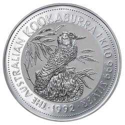 1992 1 Kilo Australian Kookaburra Silver Coin