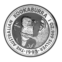 1993 1 oz Australian Kookaburra Silver Coin