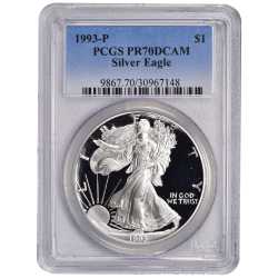 1993-P PCGS PR-70 American Silver Eagle Proof Coin