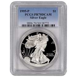 1995-P PCGS PR-70 American Silver Eagle Proof Coin