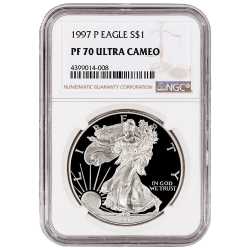 1997-P NGC PF-70 Proof American Silver Eagle Coin