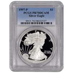 1997-P PCGS PR-70 American Silver Eagle Proof Coin