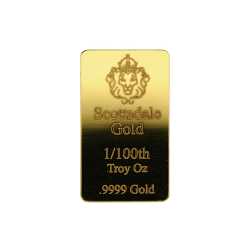1/100th oz Scottsdale Gold Bar