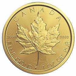 1 oz Canadian Gold Maple Leaf Coin - Random Year 1 oz Canadian Gold Maple Leaf Coin - Random Year