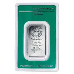 1 oz Argor-Heraeus Platinum Bar