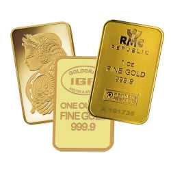 1 oz Gold Bars - Design Our Choice