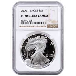 2000-P NGC PF-70 Proof American Silver Eagle Coin