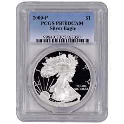 2000-P PCGS PR-70 American Silver Eagle Proof Coin