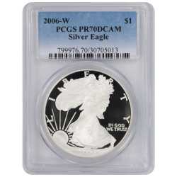 2006-W PCGS PR-70 American Silver Eagle Proof Coin