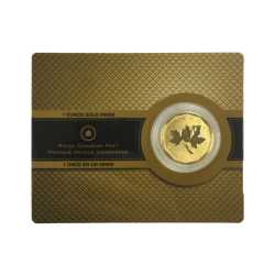 2008 Canadian Gold Maple Leaf .99999 1 oz BU In Assay Card
