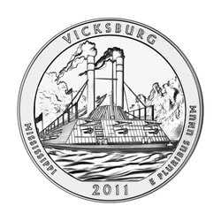 2011 Silver 5 oz Vicksburg America The Beautiful