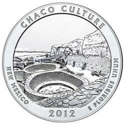 2012 Silver 5 oz Chaco Culture America The Beautiful