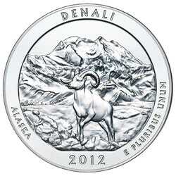 2012 Silver 5 oz Denali America The Beautiful