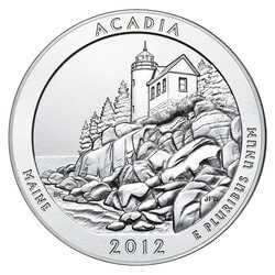 2012 Silver 5 oz Acadia America The Beautiful