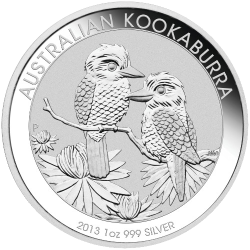 2013 1 oz Australian Kookaburra Silver Coin