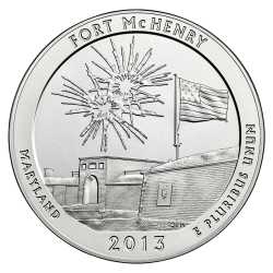 2013 Silver 5 oz Fort McHenry America The Beautiful