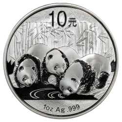 2013 1 oz Chinese Silver Panda BU (In Capsule)