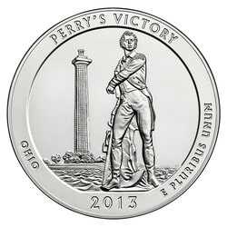 2013 Silver 5 oz Perry's Victory and Peace Park America The Beautiful